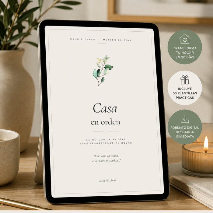Casa en Orden - Tu plan paso a paso para organizar cada espacio